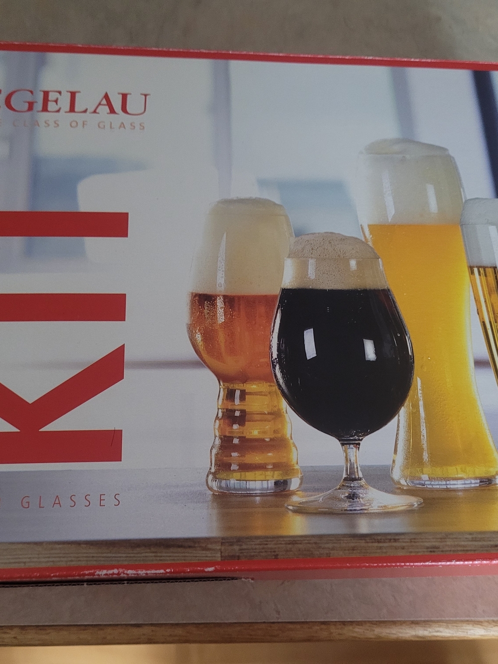 Beer Glasses Set - Assorted Amber, Black, Yellow